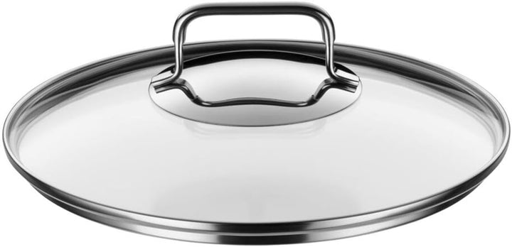 WMF Astoria Topfset Induktion 4-teilig, Kochtopf Set mit Glasdeckel, Cromargan Edelstahl poliert, In