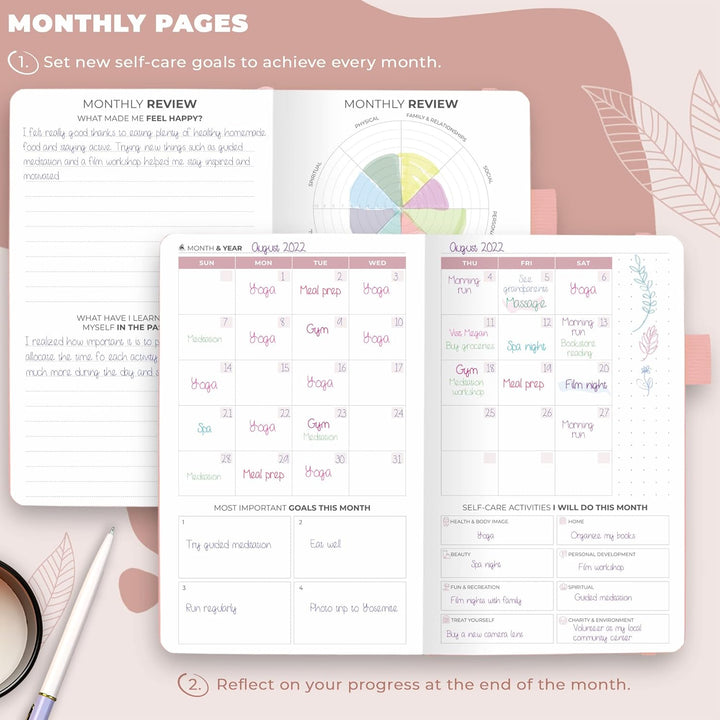 Clever Fox Self-Care Journal – Notizbuch für tägliche Reflexion, Planer für mentale Gesundheit & per