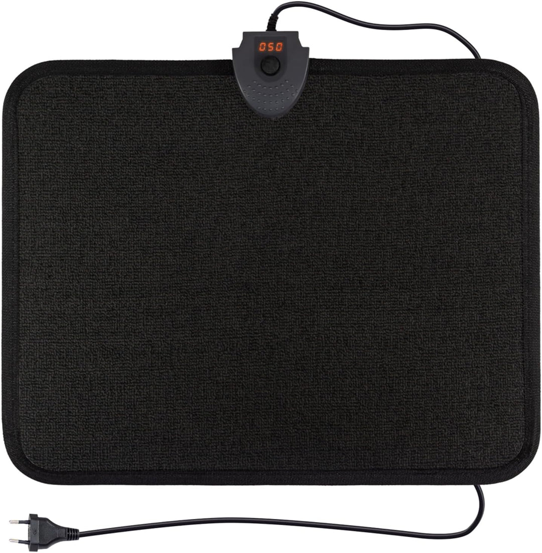 Mi-Heat Infrarot Heizteppich 40x50cm Fussschalter Thermostat 4 Heizstufen bis 60°C Temperatur fester