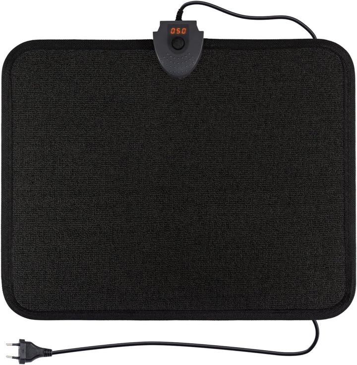 Mi-Heat Infrarot Heizteppich 40x50cm Fussschalter Thermostat 4 Heizstufen bis 60°C Temperatur fester