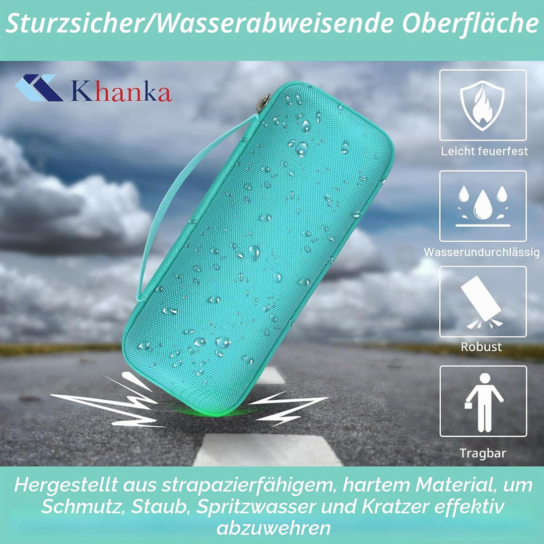 Khanka Hart Tasche für Ortizan X10 Bluetooth Lautsprecher Tragbarer IPX7 Wasserdichter Kabelloser La