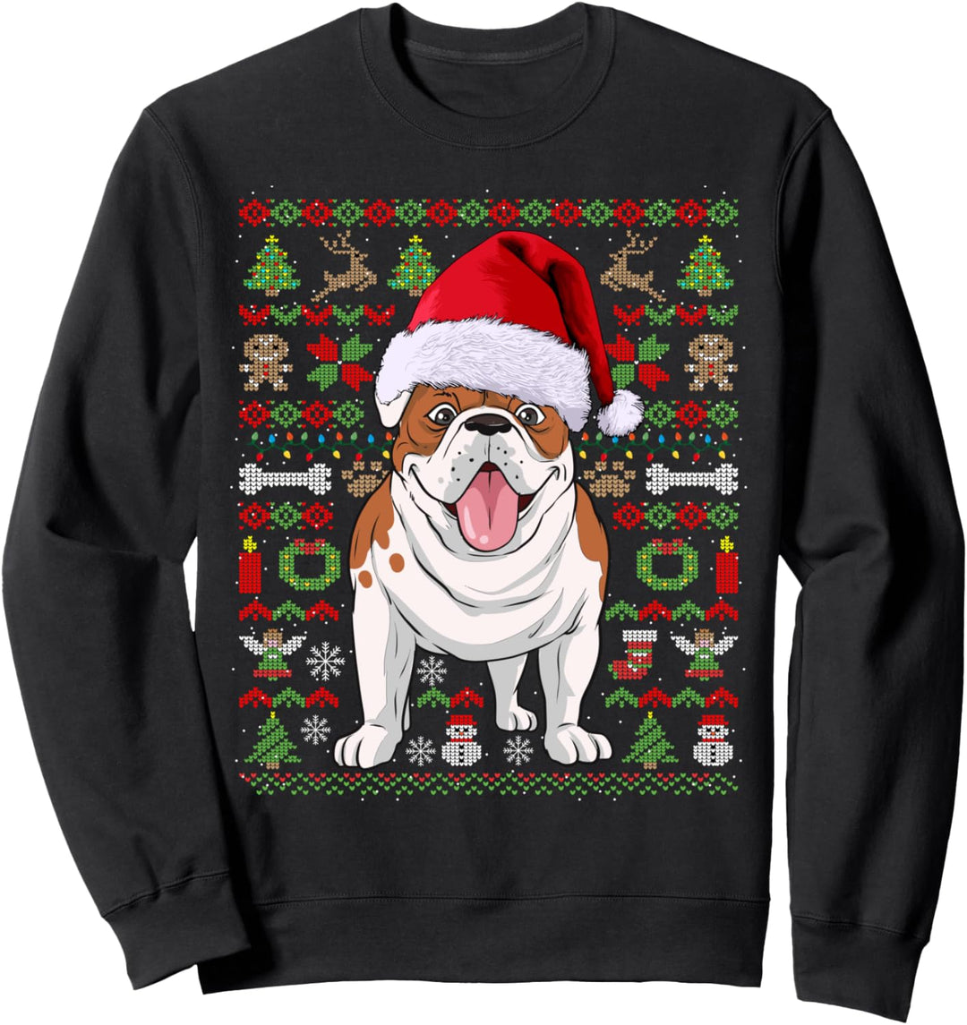 Ugly Christmas Bulldogge Weihnachten Hunde Geschenk Sweatshirt