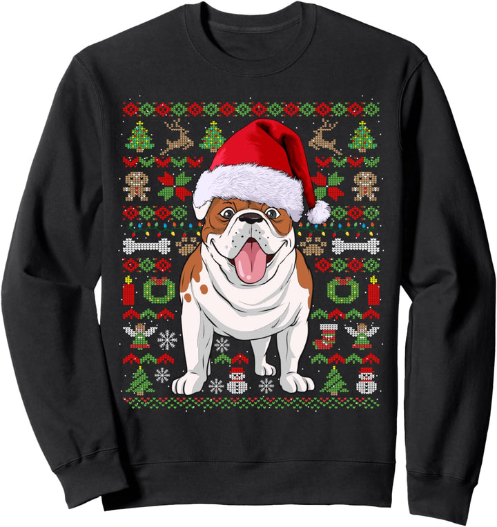 Ugly Christmas Bulldogge Weihnachten Hunde Geschenk Sweatshirt