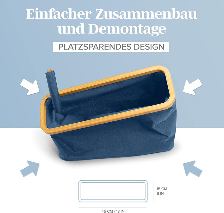 Lonbet Blue Toilet Paper Storage Stand 12 Rolls with Lid Blau 12 Rolls, Blau 12 Rolls