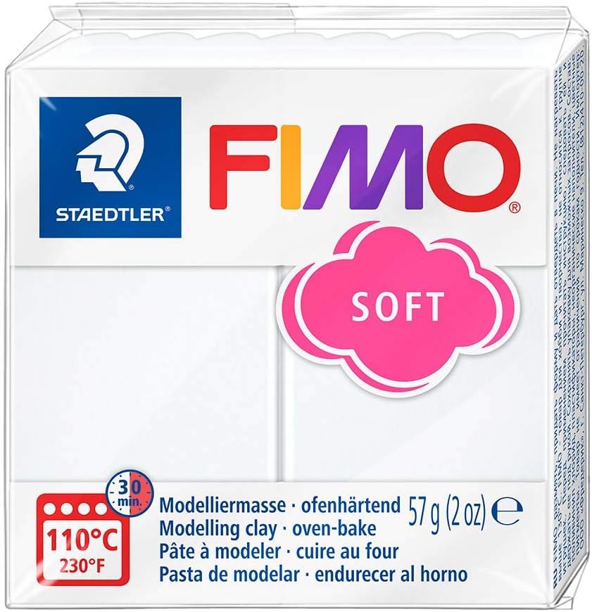Fimo Oven Bake Clay . Starter set 6 x 56g Blocks in assorted Colours. by Fimo 1 farblich sortiert, 1