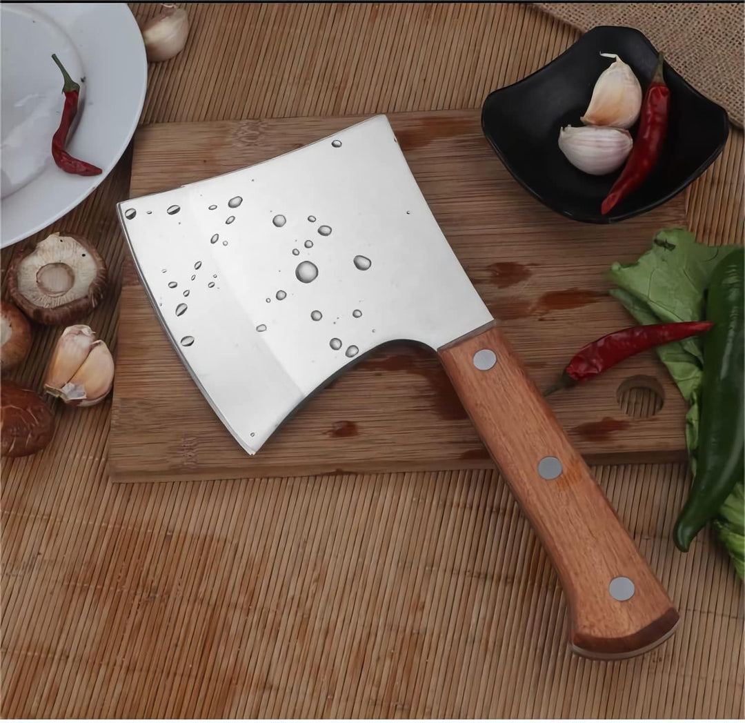 MLG Tools Knochenmesser, Full Tang Hackmesser Heavy Duty Knochenbeil Fleischerbeil, für grosse Knoch