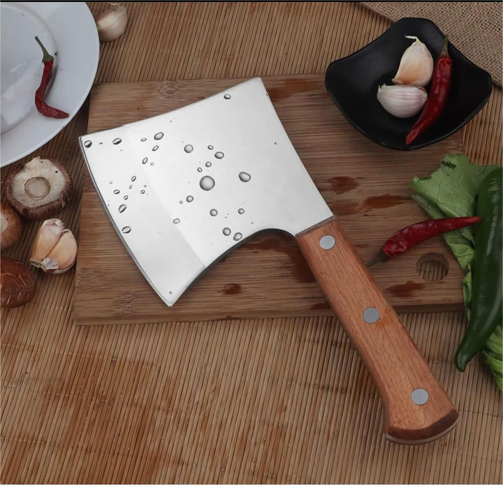 MLG Tools Knochenmesser, Full Tang Hackmesser Heavy Duty Knochenbeil Fleischerbeil, für grosse Knoch