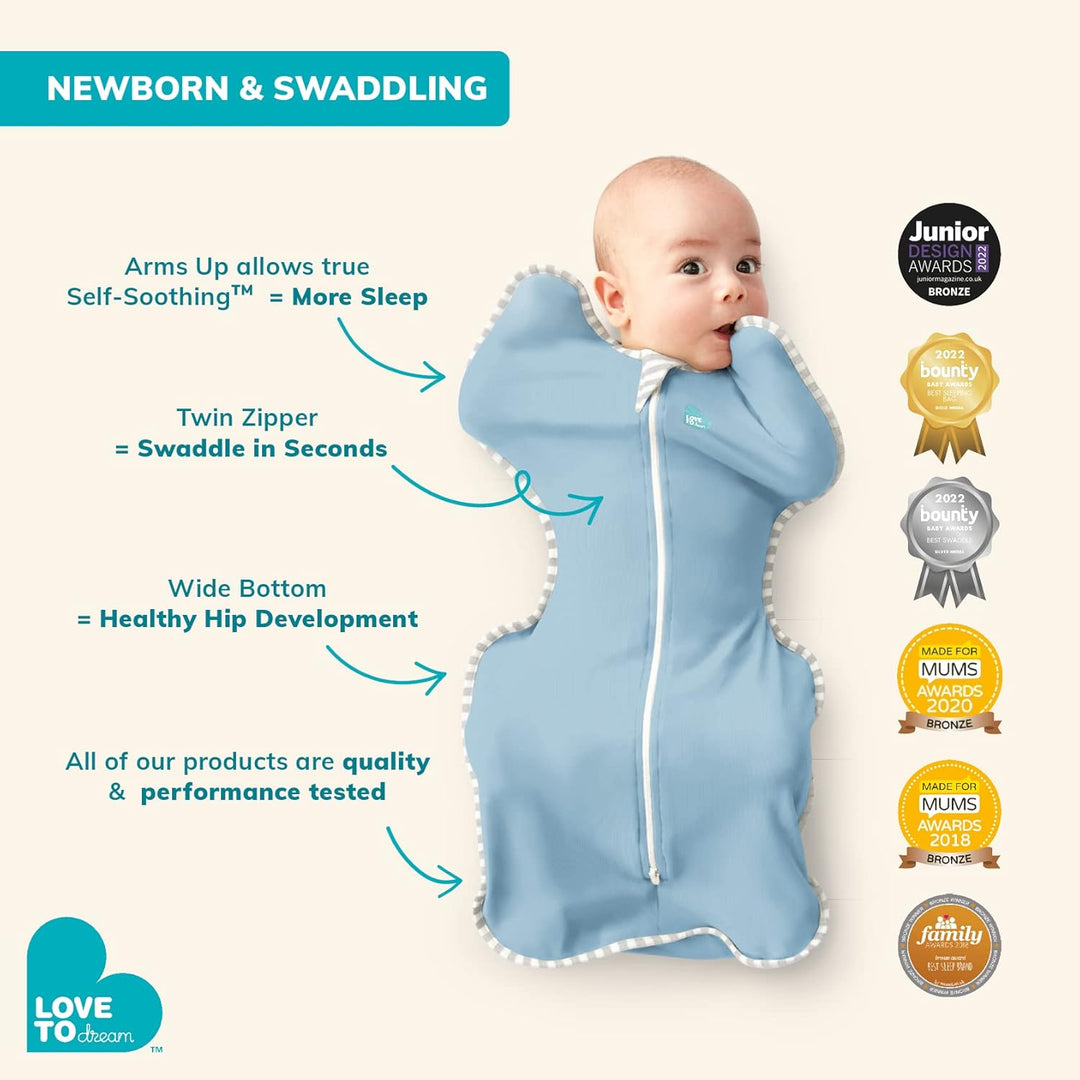 Love To Dream Pucktuch, 2,5 Tog, für 16–20 °C, maschinenwaschbar, doppelter Reissverschluss, Von Heb