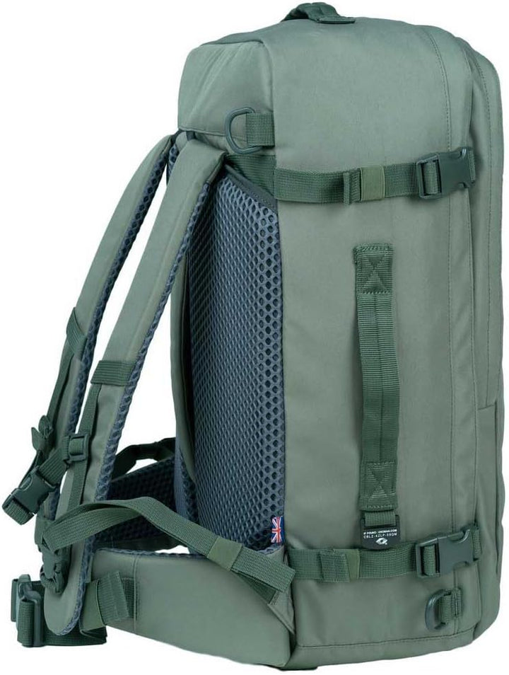 Cabinzero Unisex Rucksack 35x54x20 Georgisches Khaki, 35x54x20 Georgisches Khaki