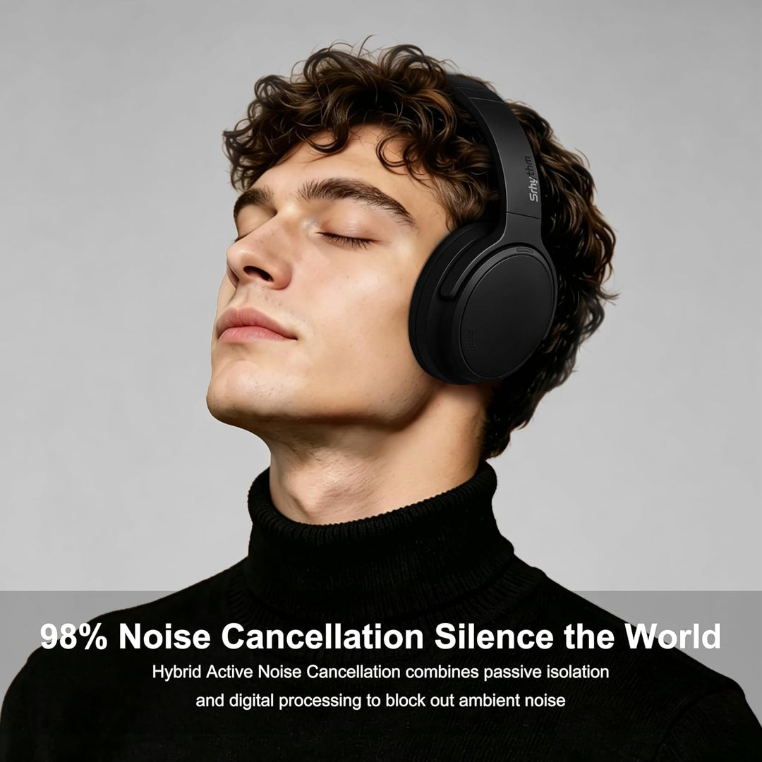 Srhythm NiceComfort 35 (2. Generation) Hybrid-Kopfhörer mit Geräuschunterdrückung, Bluetooth 6.0, 5