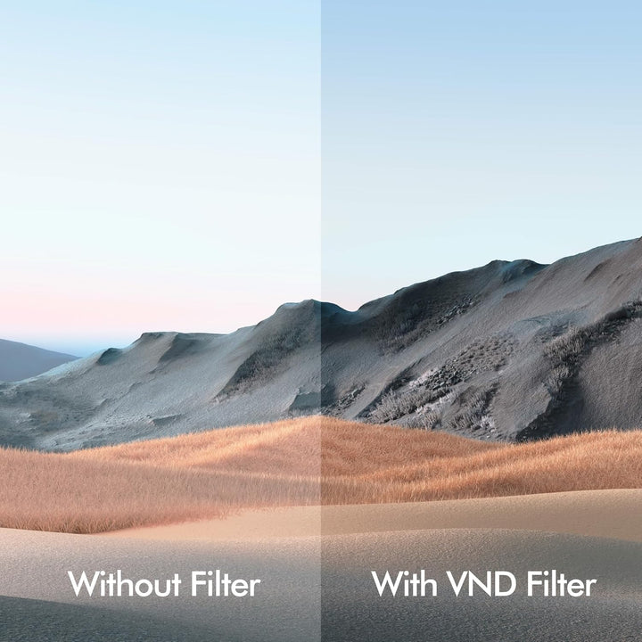 Magnetischer Variabler ND2-ND32 Filter (VND 1-5 Stops) für iPhone 17 Pro/Pro Max - Graufilter Effekt