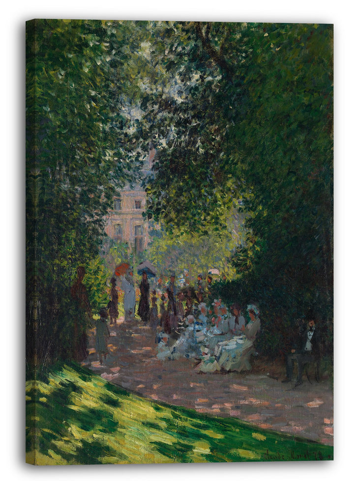Printed Paintings Leinwand (60x80cm): Claude Monet - Der Parc Monceau 60x80 cm, 60x80 cm