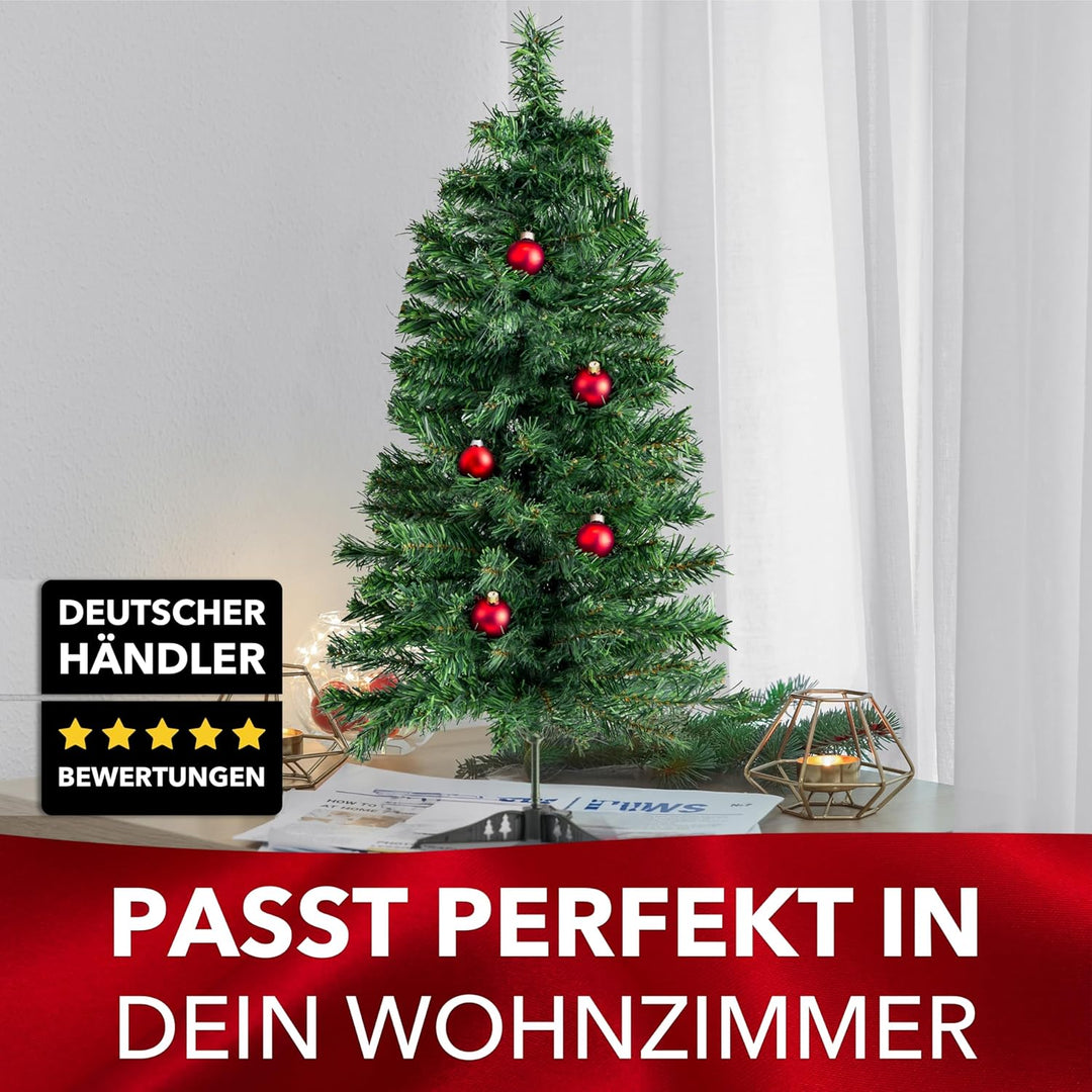 Xonic® Künstlicher Weihnachtsbaum - Kunst Weihnachtsbaum mit Metallständer - Tannenbaum Künstlich Ch