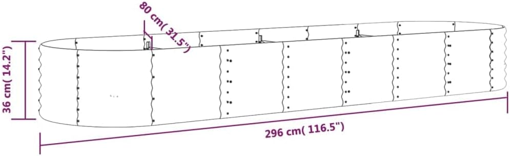 vidaXL Hochbeet, Wetterfestes Hochbeet für Garten Balkon Terrasse, Kräuterhochbeet zum Selber Bauen,