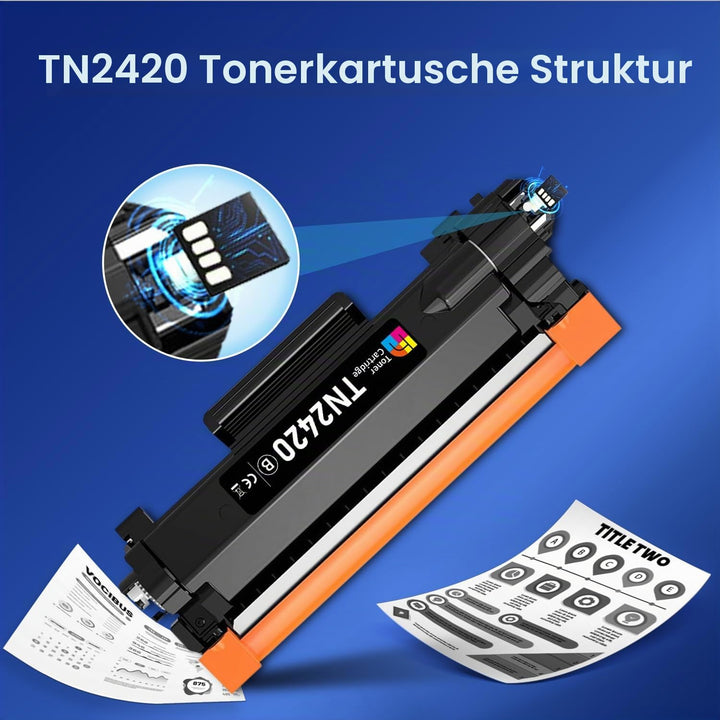 TN2420 TN2410 Toner Kompatibel für Brother TN2420 TN-2420 Toner für Brother MFC-L2710DW MFC-L2710DN