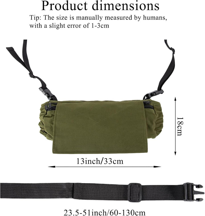 2in1 Taktischer Handwärmer Muff 500D Nylon Brust-Rig Armeegrün, Armeegrün
