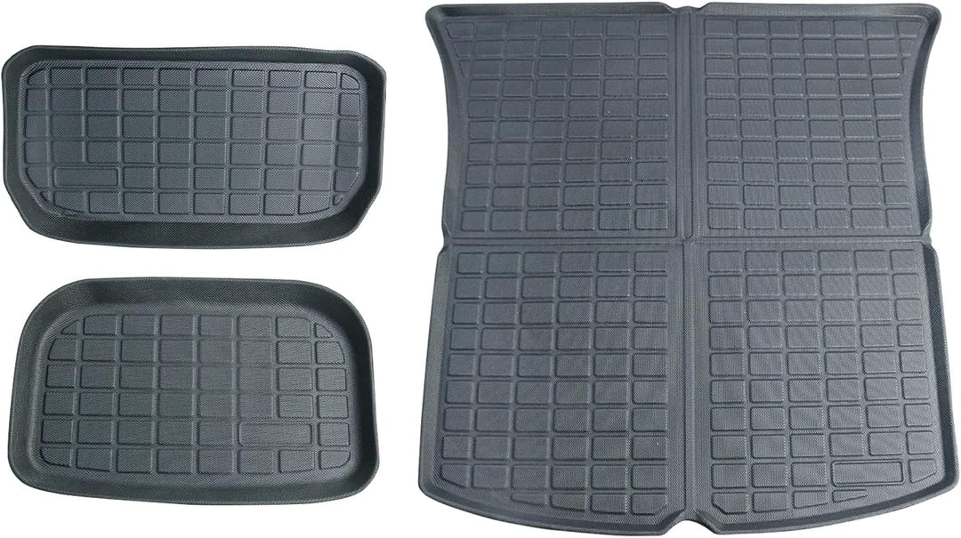 [3 Stück] GAFAT Tesla Model Y Kofferraummatte Vorne und Hinten, 2021-2023 2024 Model Y Kofferraumwan