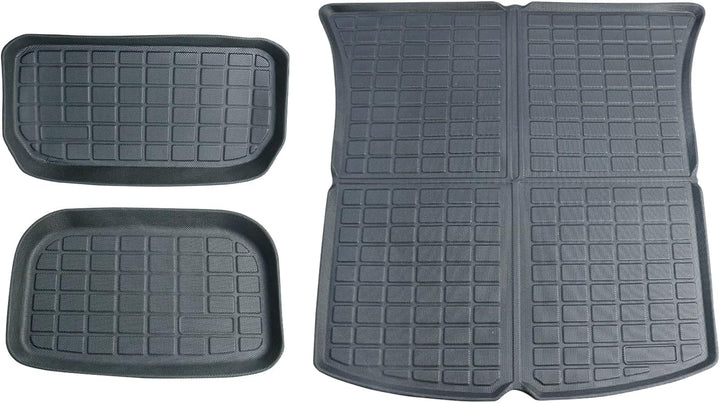 [3 Stück] GAFAT Tesla Model Y Kofferraummatte Vorne und Hinten, 2021-2023 2024 Model Y Kofferraumwan