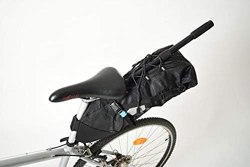 Fischer 86277 MTB Satteltasche | Volumen: 7 Liter | wasserdicht | Gewicht: 430g | Schutzblechfunktio