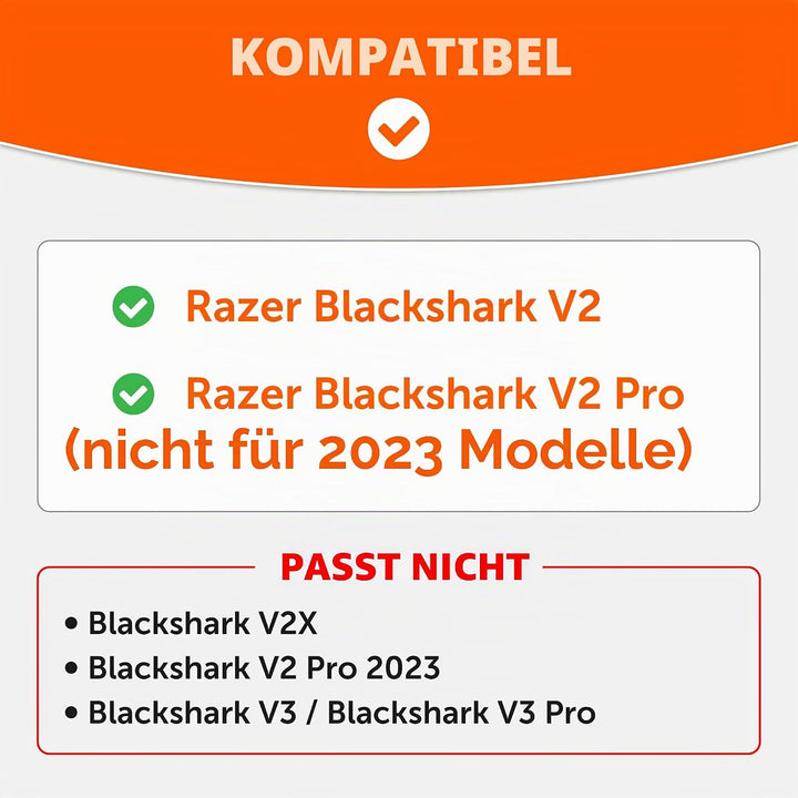 WC Freeze Blackshark – Kühlende Gel-Ohrpolster für 2020–2022 Razer Blackshark V2 und V2 Pro (passt N