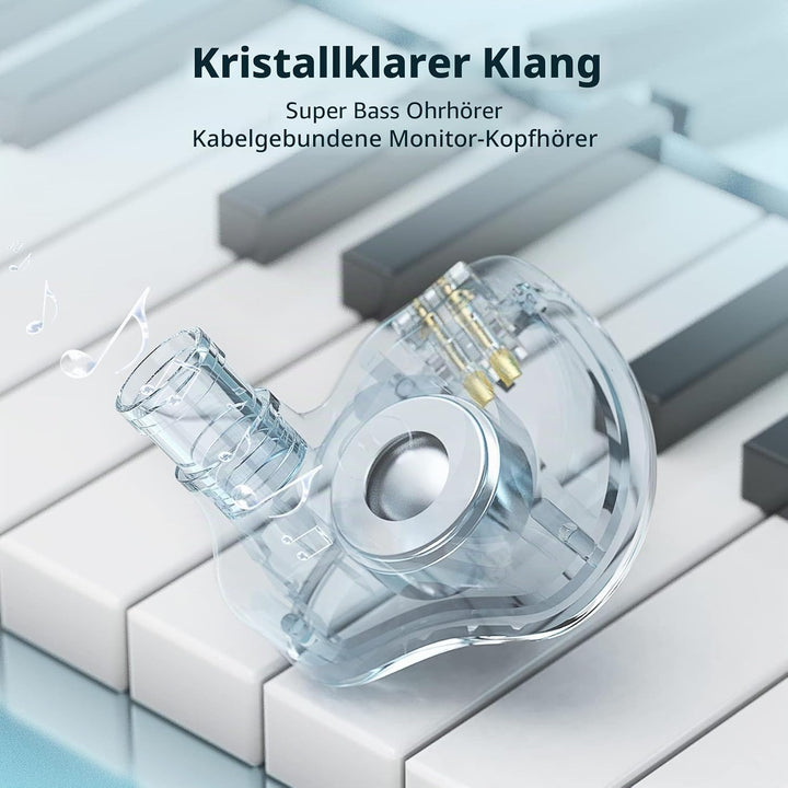 Yinyoo KBEAR KS1 Gaming Verdrahtete Ohrhörer Ausgezeichneter Bassklang mit Macht in Ohrmonitor, hoch