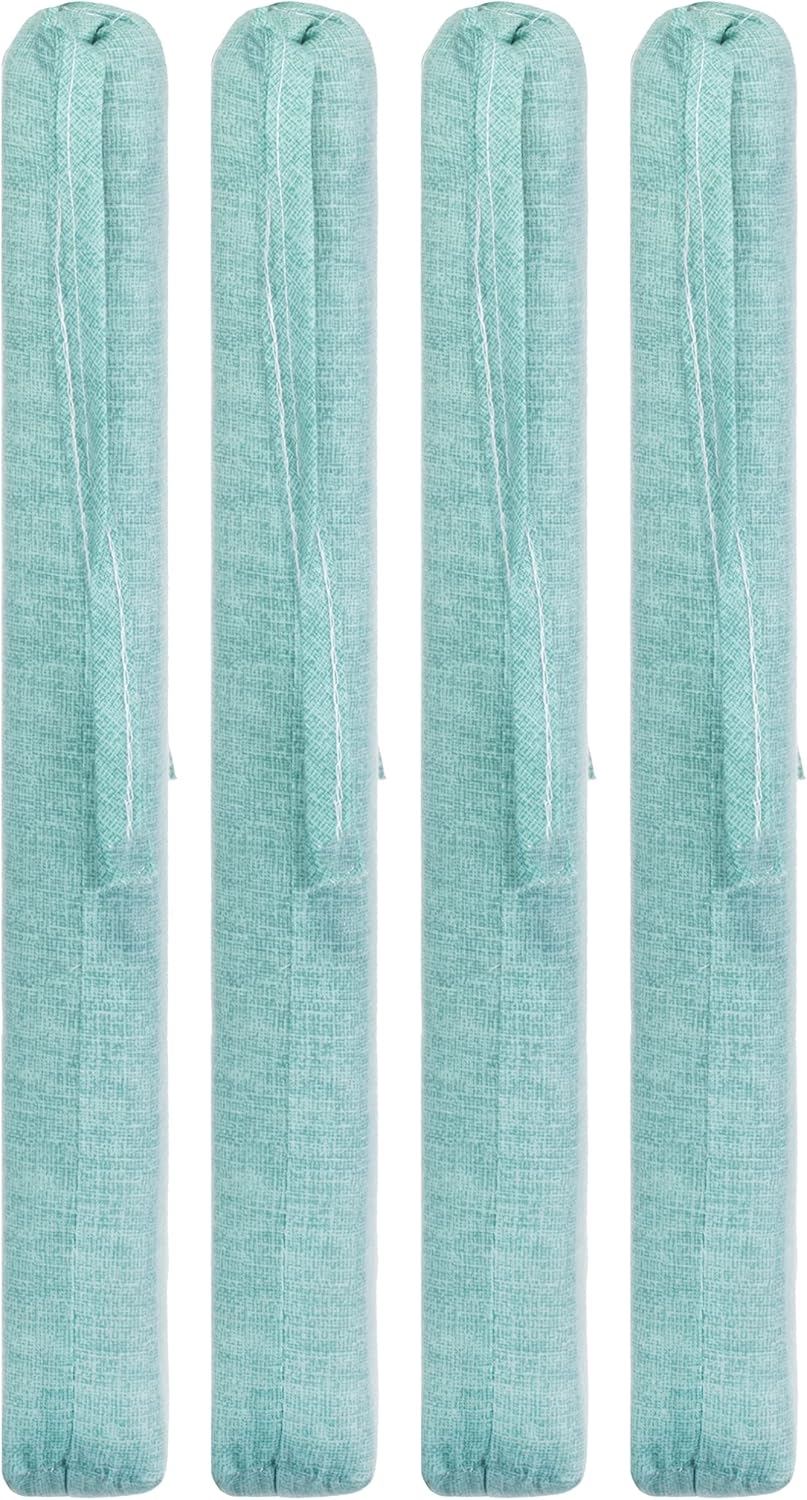 Brandsseller Sitzkissen 4er-Set ca. 40x40 cm mit Klettverschluss Stuhlauflage Sitzauflage 4 Kordelbä