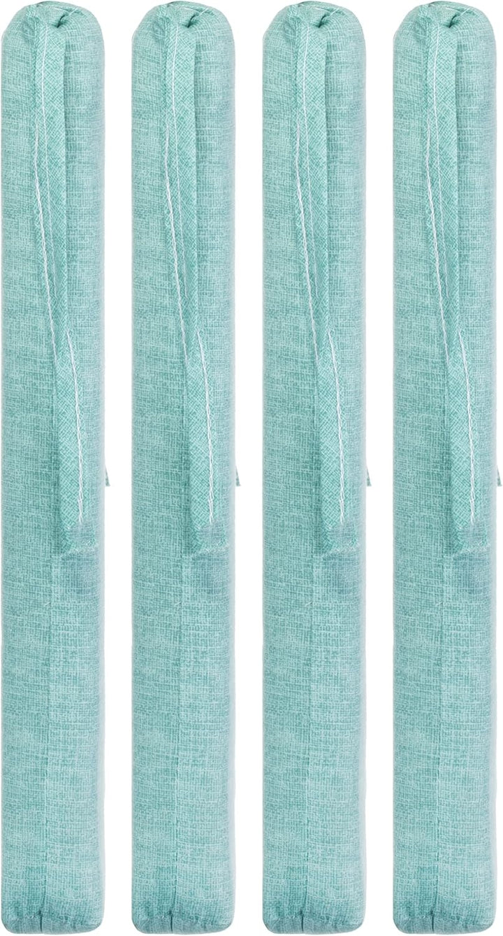 Brandsseller Sitzkissen 4er-Set ca. 40x40 cm mit Klettverschluss Stuhlauflage Sitzauflage 4 Kordelbä