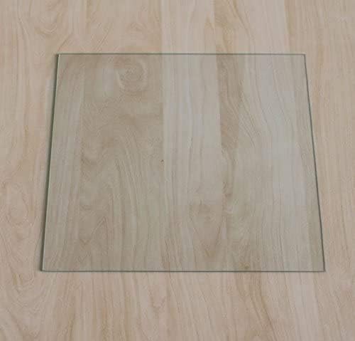 Rechteck 100x110cm - Funkenschutzplatte Kaminbodenplatte Glasplatte f. Kaminofen Ofenunterlage (Rech