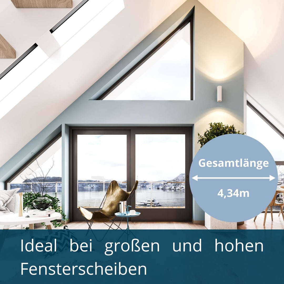 Ha-Ra 1 m bis 4,49 m Teleskopstange (Ha-Ra Teleskopstang 1m-1,7 und drei Verlängerungen von je 0,93m