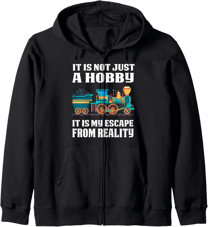 Modellbahn Eisenbahn Eisenbahn nicht nur ein Hobby-Geschenk Kapuzenjacke