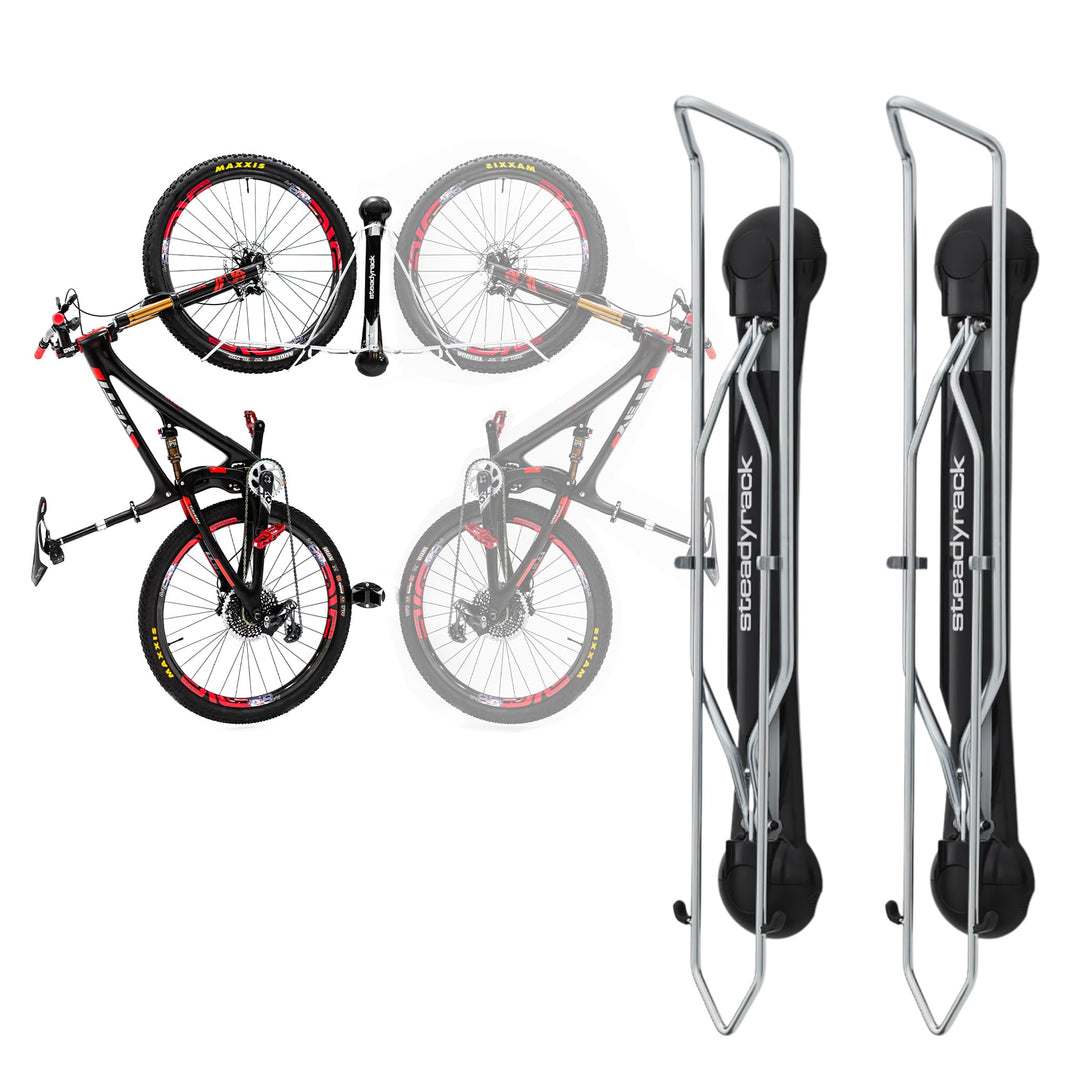 Steadyrack Fahrrad Wandhalterung - Mountain Bike Rack - Fahrrad Wandhalterung Vertikal als Aufbewahr