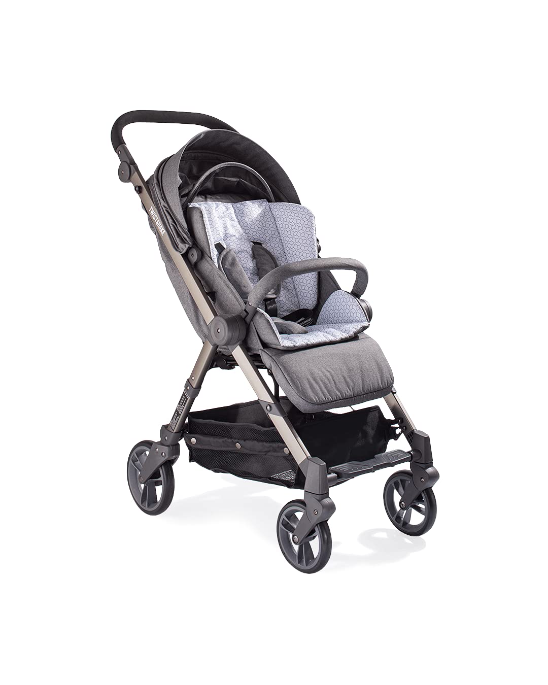 TWISTSHAKE Sitzauflage und Fusssack Set für Tour Kinderwagen, Grau Sitzauflage und Fusssack Grau, Si