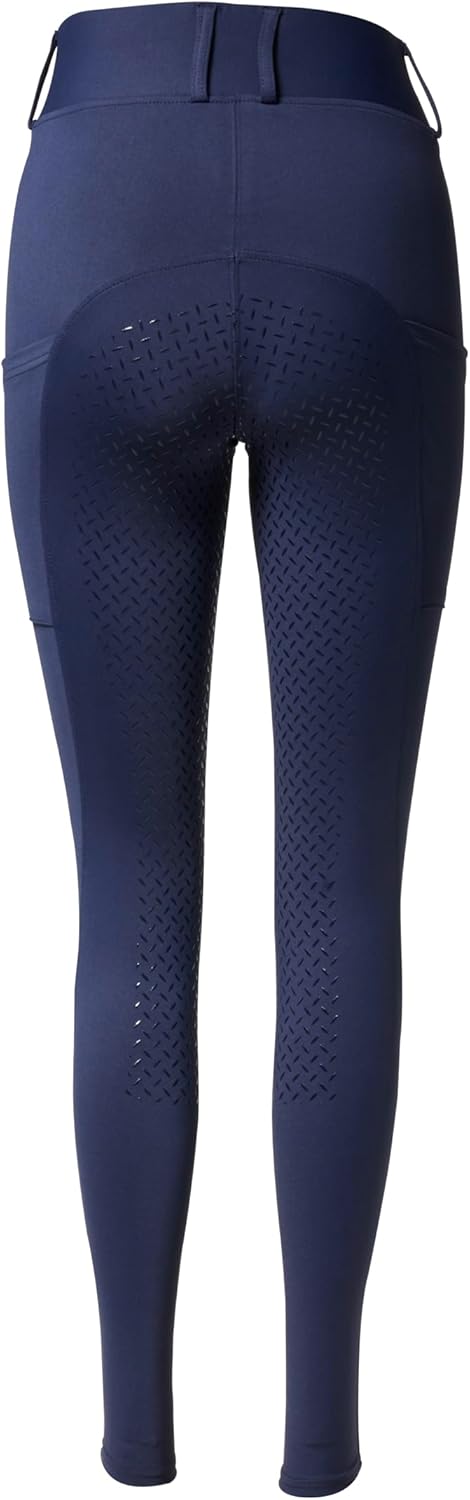PFIFF 103100 Damen Reitleggings „Selina“ mit Handytasche M Blau, M Blau