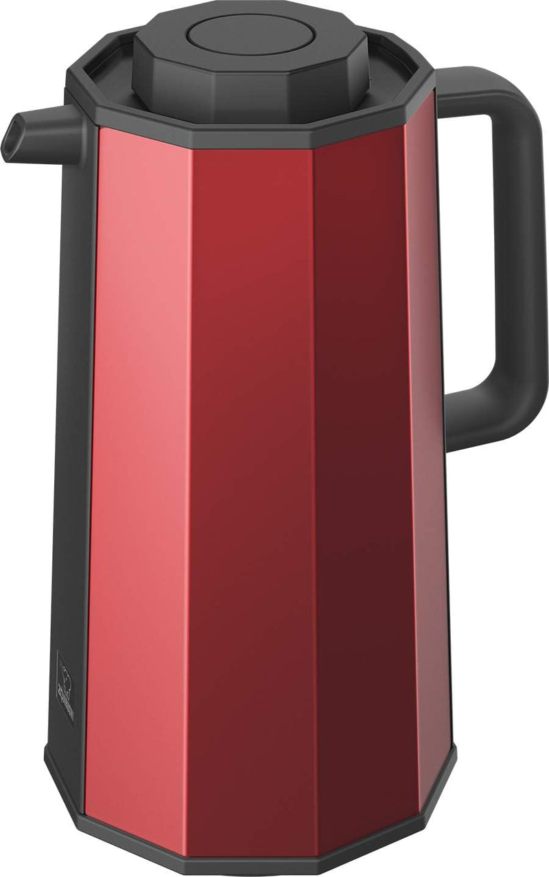 Zojirushi AH-EAE10RA Glas-Vakuumkaraffe, 1,0 Liter, rot 1.0 Liter Rot, 1.0 Liter Rot