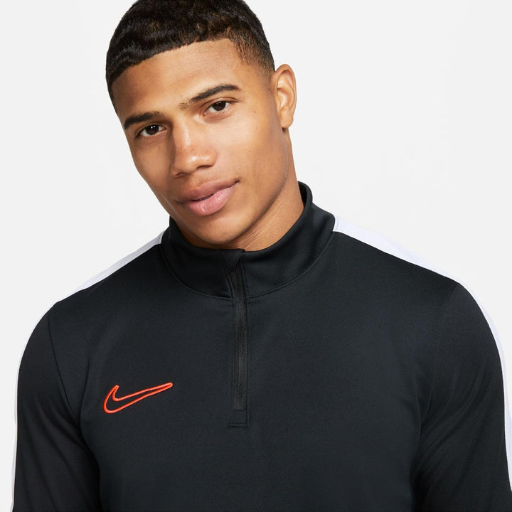 Nike Academy 25 Dri-FIT Strick-Fussball-Trainingsjacke für Herren, FZ9824 Black/White/Bright Crimson
