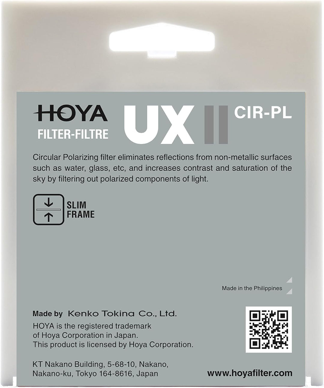 Filter Hoya UX II CIR-PL 62mm 62mm CIR-PL, 62mm CIR-PL