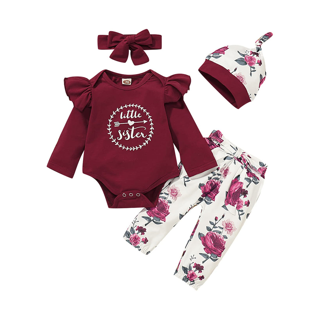 Babykleidung Mädchen Set Neugeborenes Bekleidungsset Hoodie Sweatshirts Top Pants Baby Mädchen Stirn