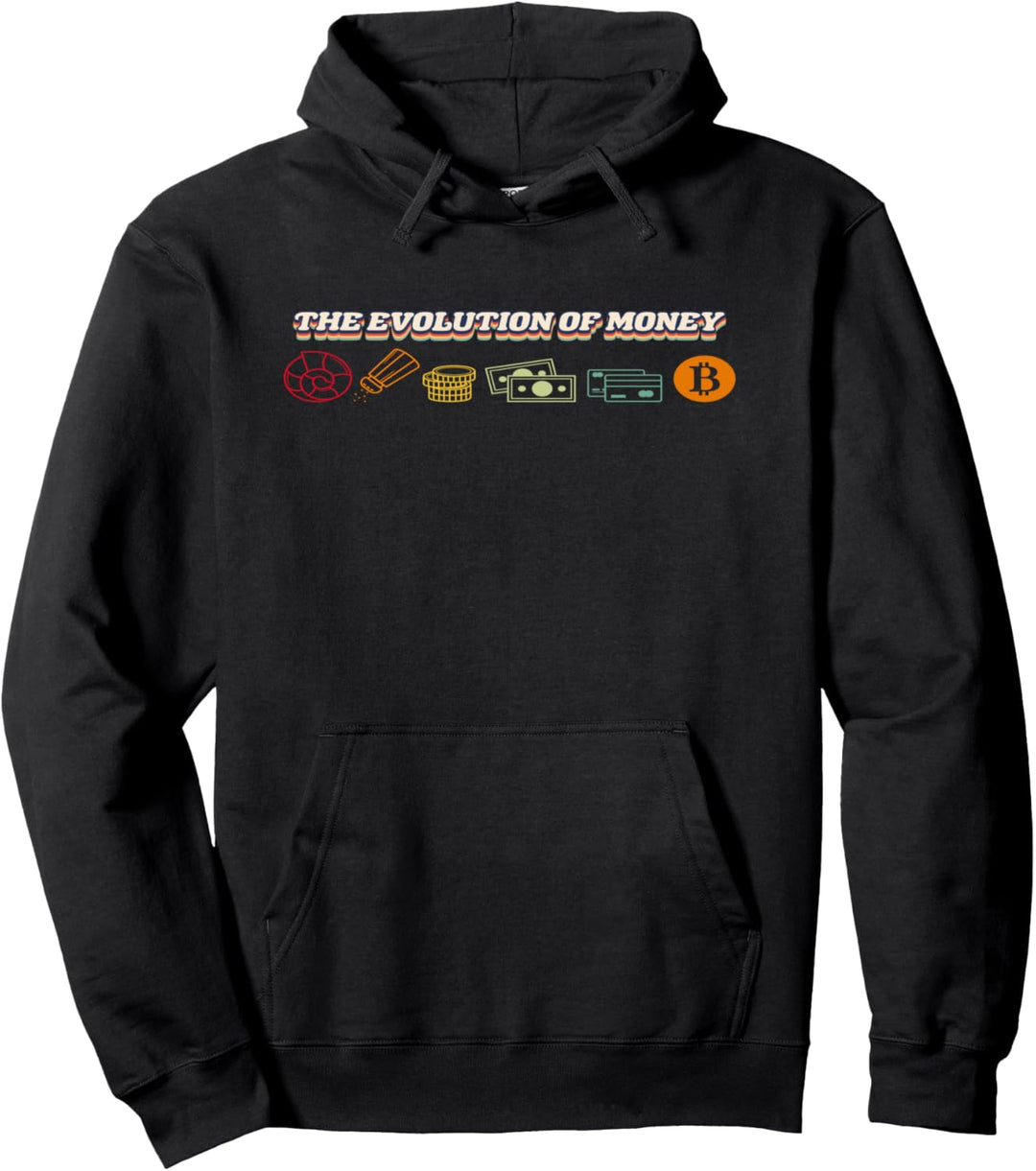 Evolution Cryptocurrency BTC Bitcoin Pullover Hoodie