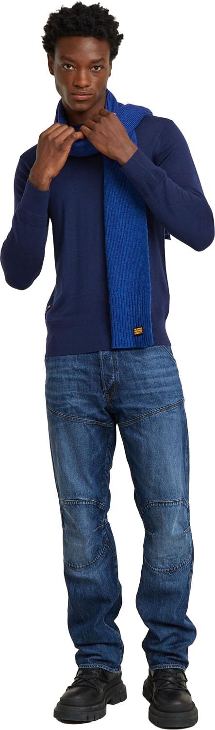 G-STAR RAW Herren Premium Core Knitted Pullover Sweater XS Blau (Imperial Blue D25174-d847-1305), XS