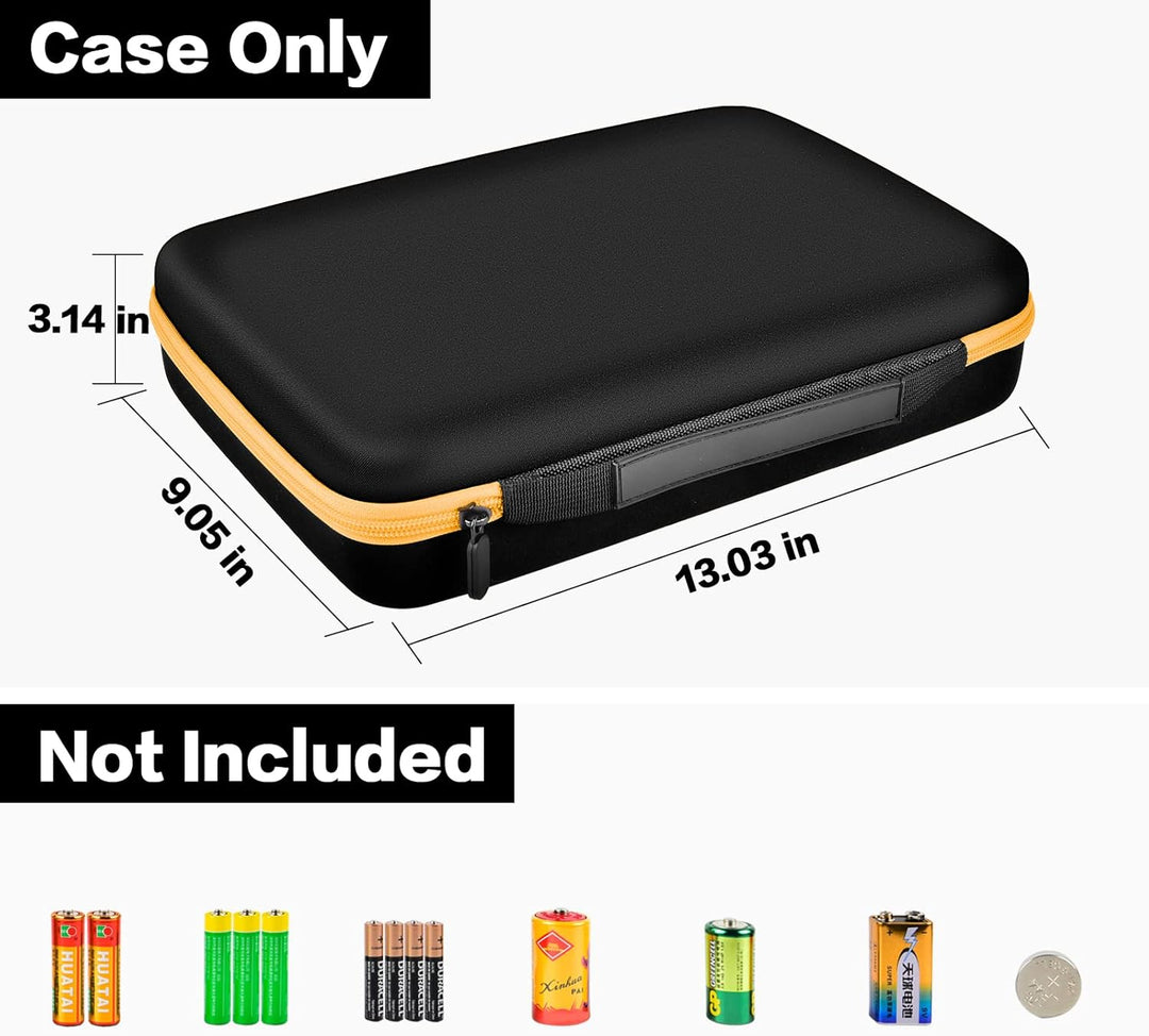 Batteriebox Tragetasche Aufbewahrungsbox für Batterieorganisator mit Batterietester (BT168), Tasche