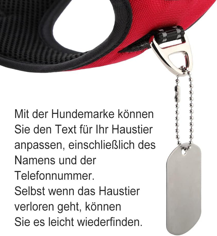 Hundegeschirr Anti Zug Geschirr Hund No Pull Verstellbar Atmungsaktiv Reflexstreifen Brustgeschirr H