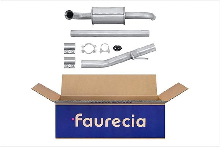 HELLA 8LC 366 025-831 Mittelschalldämpfer - Easy2Fit® Kit - mitte - dreiteilig - Set mit Anbauteilen