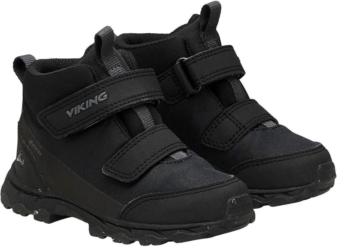 Viking Unisex Kinder Ask Mid GTX Walking Shoe 28 EU Black Charcoal, 28 EU Black Charcoal