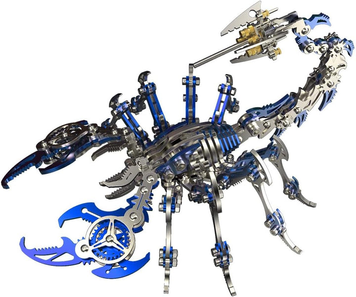Bunte 3D-Metallpuzzles für Erwachsene, Skorpion-Metallmodellbau, DIY-Spielzeug, Edelstahl-Schreibtis