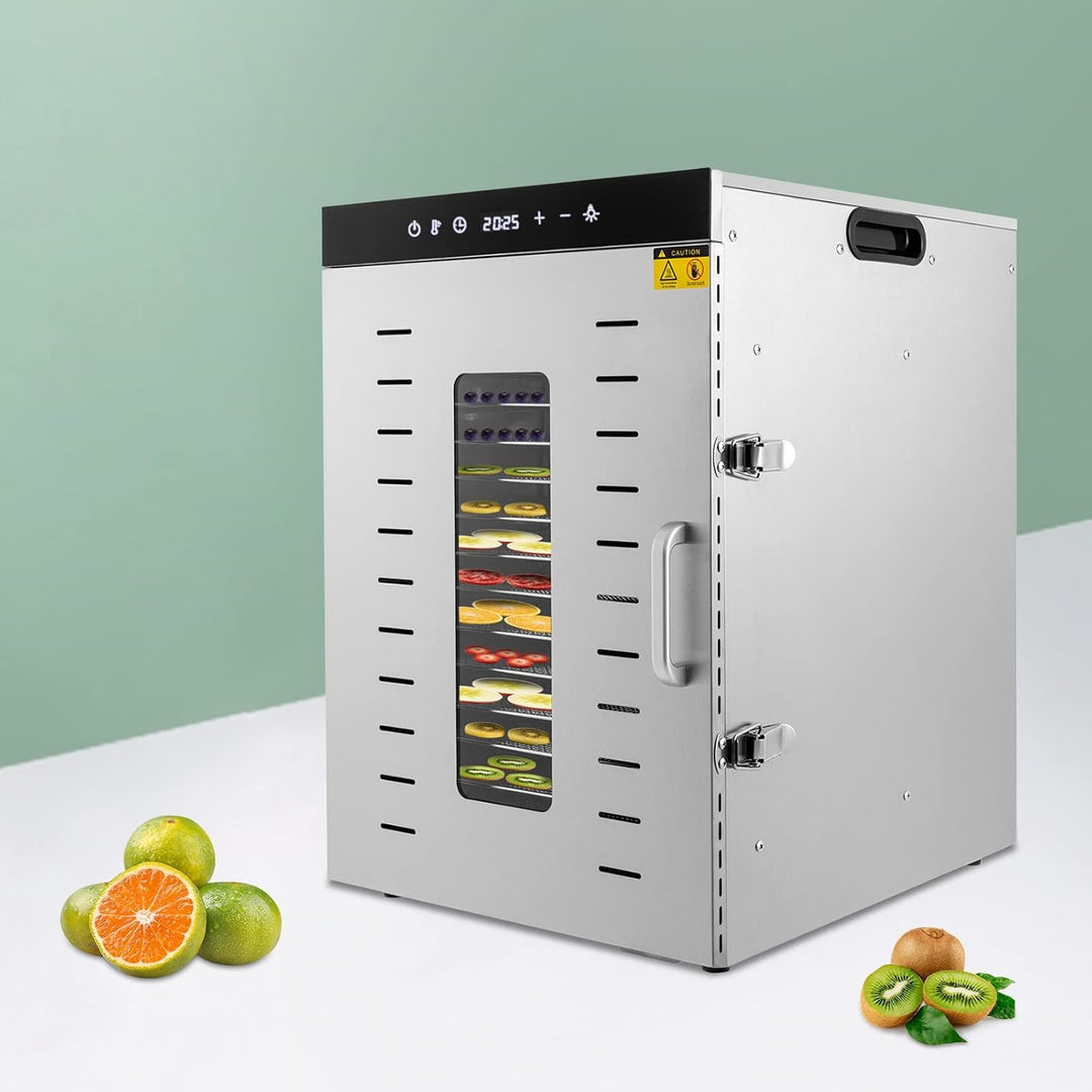 1500W Food Dehydrator Dörrgerät Obsttrockner Dörrautomat Lebensmitteltrockner SS-16H Obst Gemüse Kon