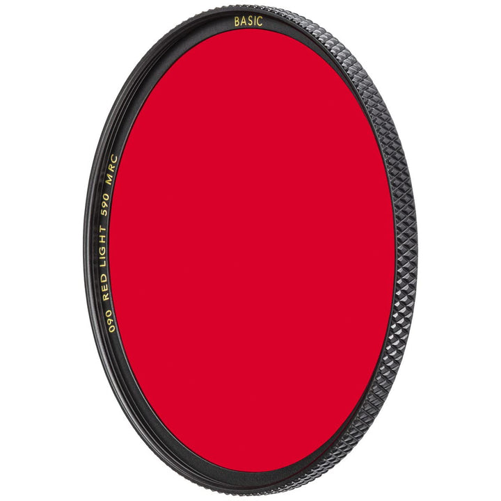 B+W Rotfilter hell 090 MRC Basic 49mm (16x vergütet, Professional), 1102678, Black