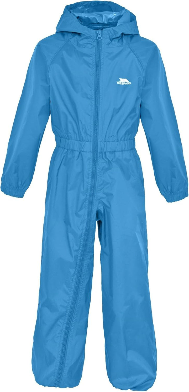 Trespass Unisex Kinder Button Regenanzug 2-3 Navy Blue, 2-3 Navy Blue