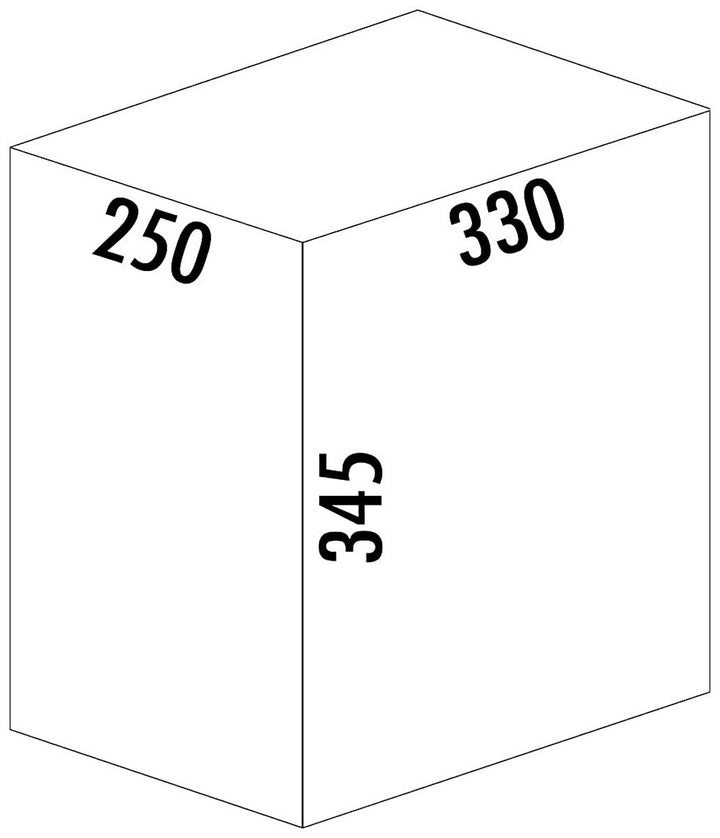 Naber CLAP 1/300-1 Abfallsorter 15 Liter in Anthrazit ab 30 cm Schrankbreite