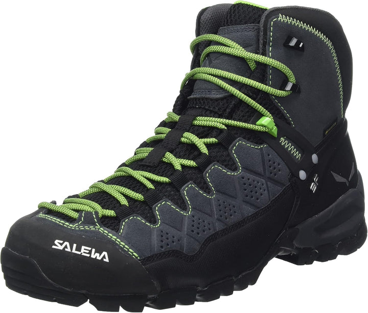 Salewa Herren Ms Alp Trainer Mid GTX Trekking-& Wanderstiefel 40 EU Onyx Pale Frog, 40 EU Onyx Pale