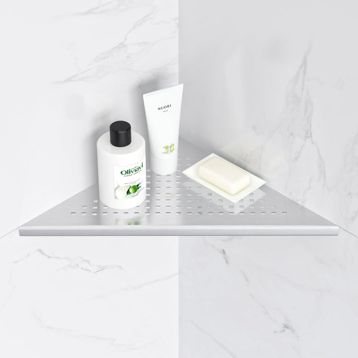Neodrain Eckablage Duschablage Edelstahl Duschregal Eingebaute Duschkorb für Badezimmer Shampoo Halt